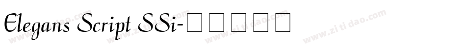 Elegans Script SSi字体转换